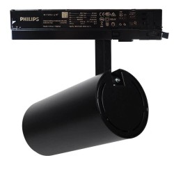 LED Tracklight  40W - 34W - MAYA - Black -  3-PHASE Rails DRIVER PHILIPS - CRI+92 - UGR13 - HIGH LUMEN 140Lm/W