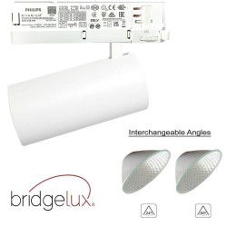 LED Tracklight  40W - 34W - MAYA - White-  3-PHASE Rails DRIVER PHILIPS - CRI+92 - UGR13 - HIGH LUMEN 140Lm/W