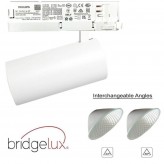 LED Strahler 40W -34W - MAYA - Weiß - 3-Phasen DRIVER PHILIPS Schienensystem - CRI+92 - UGR13 - HIGH LUMEN 140Lm/W