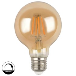 5W LED Bulbs Filament Vintage E27 G80 Gold - Dimmable