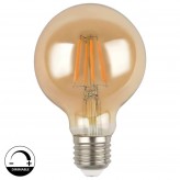 Lâmpada LED Filamento Vintage 5W E27 G80 Gold - Regulável