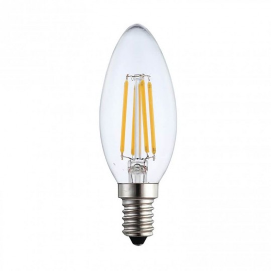 LED Lampe E14 4W C35 Kerze Glühfaden