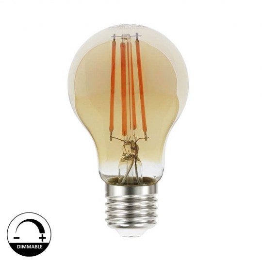 8W LED Bulbs Filament  E27 A60 - Dimmable
