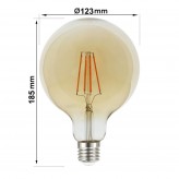 Ampoule LED Filament Vintage 7W  E27 G125 - Dimmable