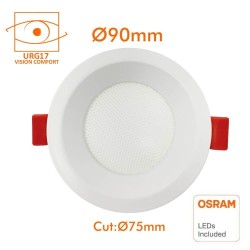 Encastrável 8W Circular - OSRAM CHIP DURIS E 2835 - CCT -  UGR19