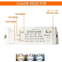 8W LED Downlight Round - OSRAM CHIP DURIS E 2835 - CCT - UGR19