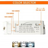 Encastrável 8W Circular - OSRAM CHIP DURIS E 2835 - CCT -  UGR19