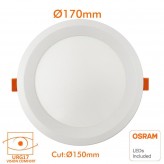 LED Einbauleuchte 16W Rund - OSRAM CHIP DURIS E 2835 - CCT - UGR17