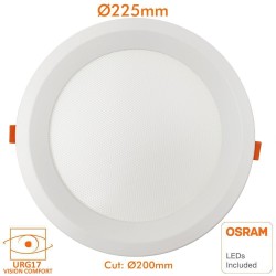 Downlight LED 24W Circular - OSRAM CHIP DURIS E 2835 - CCT - UGR19