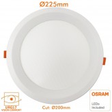 Downlight LED 24W Circular - OSRAM CHIP DURIS E 2835 - CCT - UGR19