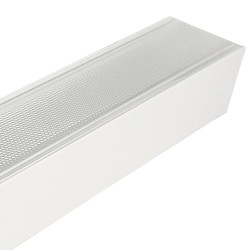 Aluminum Profile- White - POSTDAM - UGR17 Micro Prism Diffuser -2 Meters - Batten + Pendant