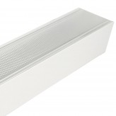 Aluminiumprofil -  Weiß – POTSDAM – UGR 17 Mikroprisma-Diffusor – 2 Meter –Deckenaufbauleuchte + Pendelleuchte