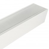 Perfil Aluminio - Blanco - POSTDAM - Difusor Micro Prisma UGR17 -2 Metros - Regleta + Colgante