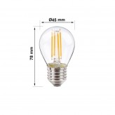 Bombilla LED de Filamento 4W  E27 G45