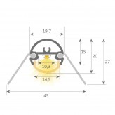 Linearlampe Pendelleuchte - VIENA SCHWARZ - 0,5 m - 1 m - 1,5 m - 2 m - IP20