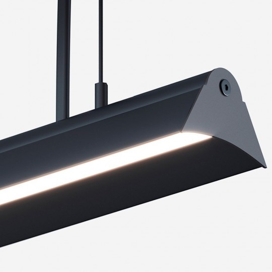 Linear Lamp Pendant - VIENA BLACK - 0.5m - 1m - 1.5m - 2m - IP20