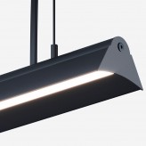 Lampe linéaire Suspension - VIENA NOIR - 0,5m - 1m - 1,5m - 2m - IP20