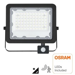 Foco Projector LED 50W NEW  AVANT OSRAM CHIP DURIS E 2835 - Sensor de Movimento PIR