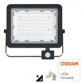 LED-Flutlichtstrahler 50W NEW AVANT OSRAM CHIP DURIS E 2835 - Bewegungssensor PIR