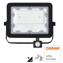 Foco Projector LED 30W NEW  AVANT OSRAM CHIP DURIS E 2835 - Sensor de Movimento PIR