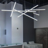 Linear Lamp Pendant - OSLO DOUBLE - 0.72m - 1.28m - 1.84m - IP20