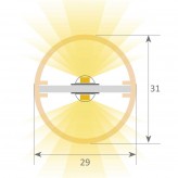 Linear Lamp Pendant - OSLO DOUBLE - 0.72m - 1.28m - 1.84m - IP20