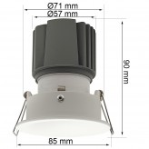 Downlight LED 15W - BLANCO - CIRCULAR - NUBE - CRI+92 - UGR13