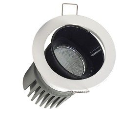 Downlight LED 15W - Ajustável - BRANCO - PRETO - CRI+92 - UGR13