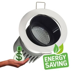 Downlight LED 15W - Ajustável - BRANCO - PRETO - CRI+92 - UGR13