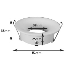 LED Frame Fixed round White GU10-MR16 7206