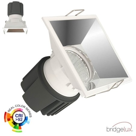 Encastré LED 15W - CHROME - CARRÉ -  IRC+92 - UGR13