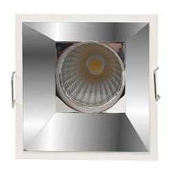 15W LED Downlight -  CHROME - SQUARE - CRI+92 - UGR13