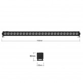 Barra de iluminação LED Wall Washer 72W - RGB - DMX 512