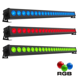 Barra de iluminação LED Wall Washer 72W - RGB - DMX 512