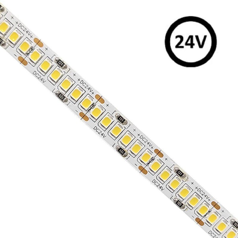 Tira LED 24V | 240xLED/m | 5m | SMD2835 | 2200Lm | 25W/M | IP20