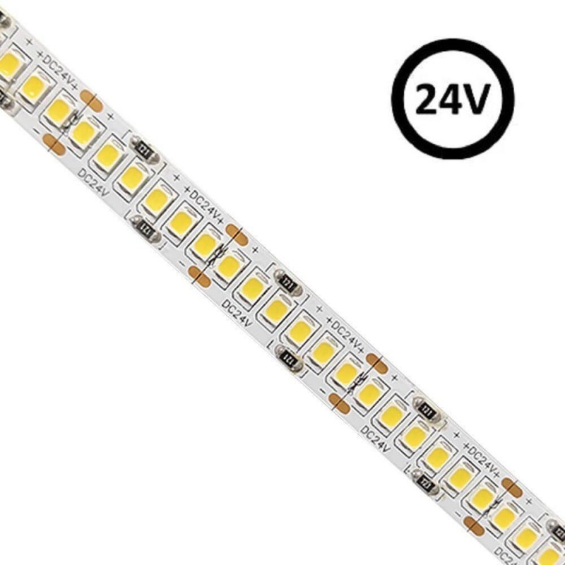 LED Strip 24V | 240xLED/m | 5m | SMD2835 | 2200Lm | 25W/M | IP20