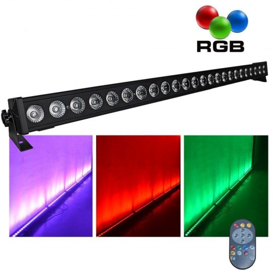 LED Wall Washer Bar 72W - RGB - DMX 512