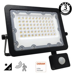 50W LED Floodlight NEW  AVANT OSRAM CHIP DURIS E 2835 - Motion Sensor PIR