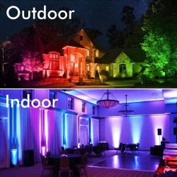 Foco Projector Exterior preto LED 50W ACTION IP65- RGB