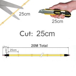 Fita LED COB 220V | 320 LED/m | 20m | FLIP CHIP | 1200Lm |12W/M | CRI92 | IP67 | Corte a cada 25cm