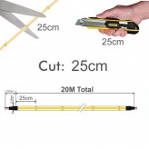 LED COB Streifen  220V | 320 LED/m | 20m | FLIP CHIP | 1200Lm |12W/M | CRI92 | IP67  |  Schneiden Sie alle 25cm