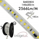 LED-Streifen 220V |CUSTOM CUT | 140xLED/m | 50m | SMD2835 | 3040Lm | 19W/M | IP67| Schneiden 100cm