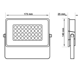 30W LED Floodlight NEW AVANT OSRAM CHIP DURIS E 2835