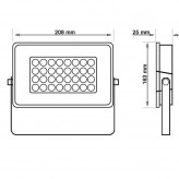 LED Flutlichtstrahler 50W NEW AVANT OSRAM CHIP DURIS E 2835