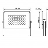 100W LED Floodlight NEW AVANT OSRAM CHIP DURIS E 2835