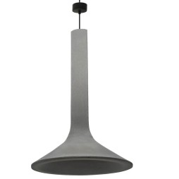 Lâmpada Pendente Circular DARK - Concreto - para E14