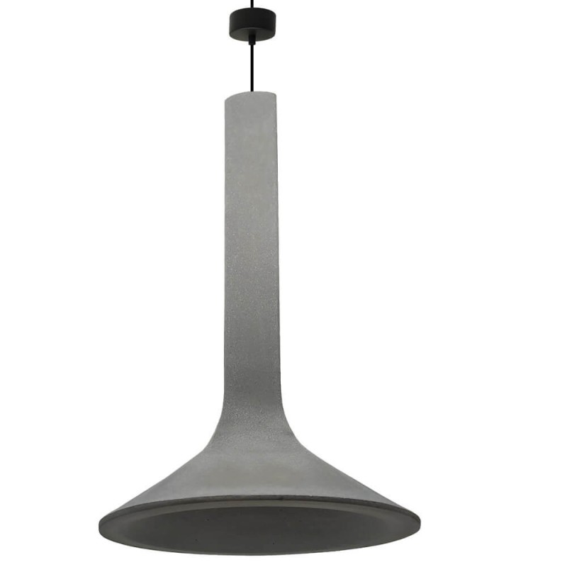 Lâmpada Pendente Circular DARK - Concreto - para E14