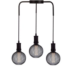 Bombilla LED Modern Metal Negro 4W E27 G125 - Dimmable