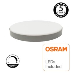 Plafón LED Superficie 24W - DRAMMEN - Plata