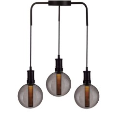 Lâmpada LED moderna - Cristal - Fumaça Suave - 4W - E27 - G125